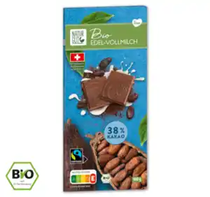 NATURGUT Bio Tafel­schokolade Schweizer Edel-Vollmilch