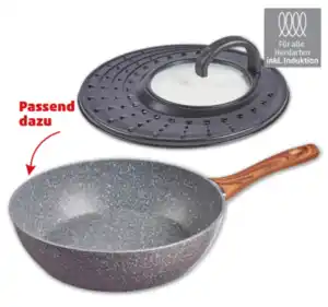 Hochrandpfanne mit Universaldeckel*