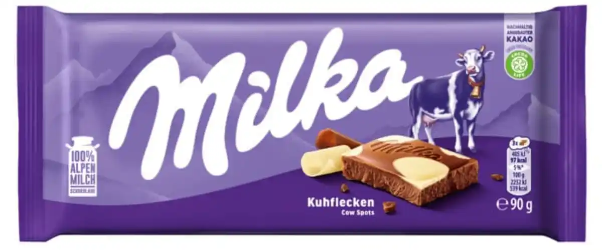 Bild 1 von Milka Schokoladentafel Kuhflecken, 90 g