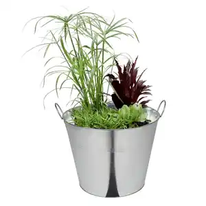 XXL Zinkeimer mit 2 Griffen 40 Liter