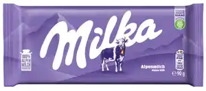 Milka Schokoladentafel Alpenmilch, 90 g