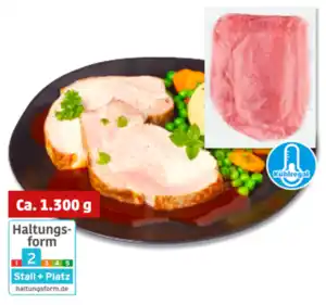 Frischer Schweinerückenbraten*