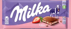 Milka Schokoladentafel Erdbeer, 100 g