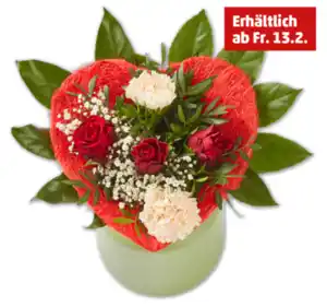 Strauß Biedermeierherz*