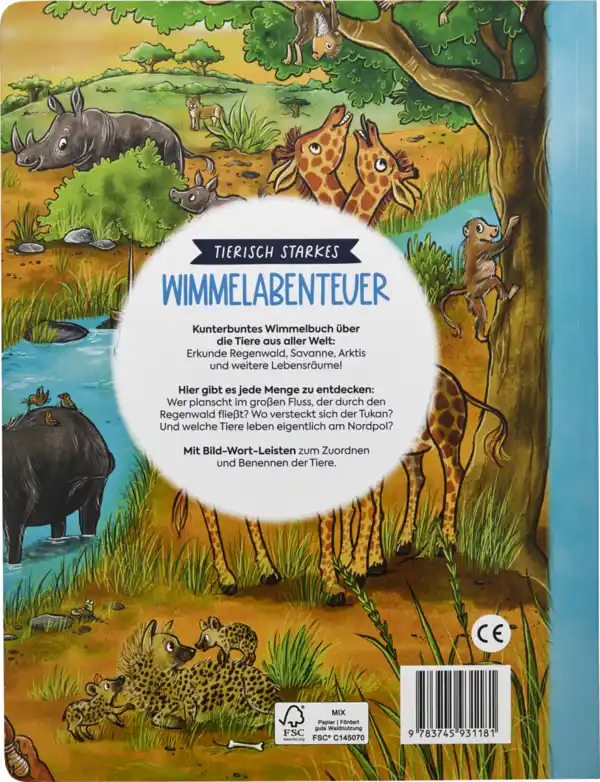 Bild 2 von EMF Wimmelbuch Tiere