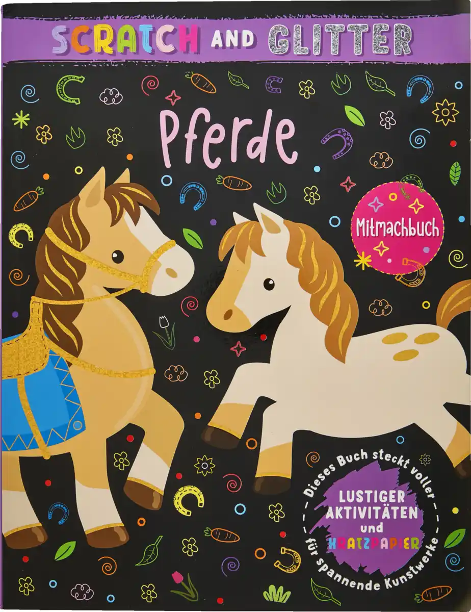 Bild 1 von IDEENWELT Glitzer-Kratzbuch Pferde