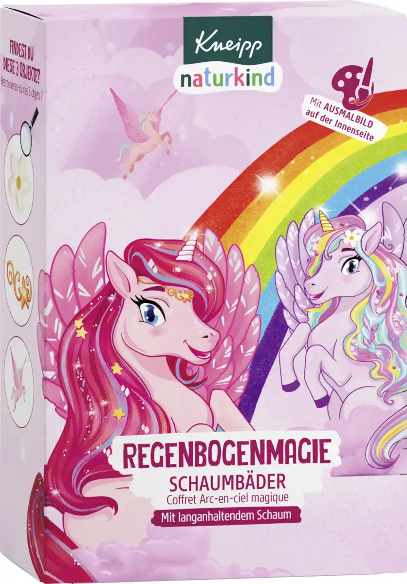 Bild 1 von Kneipp naturkind Regenbogenmagie Kinder Schaumbad Geschenkset, 120 ml