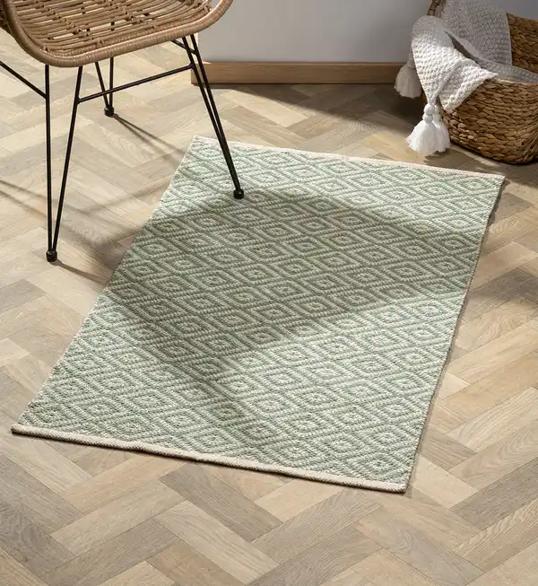 Bild 2 von IDEENWELT Webteppich grün