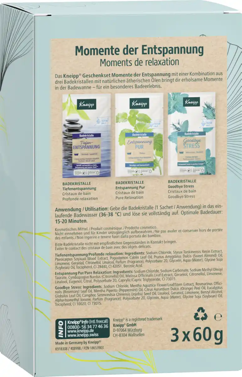 Bild 3 von Kneipp Momente der Entspannung Geschenkset Badekristalle