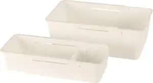 IDEENWELT 2er Set Ausziehbare Schubladeneinsätze