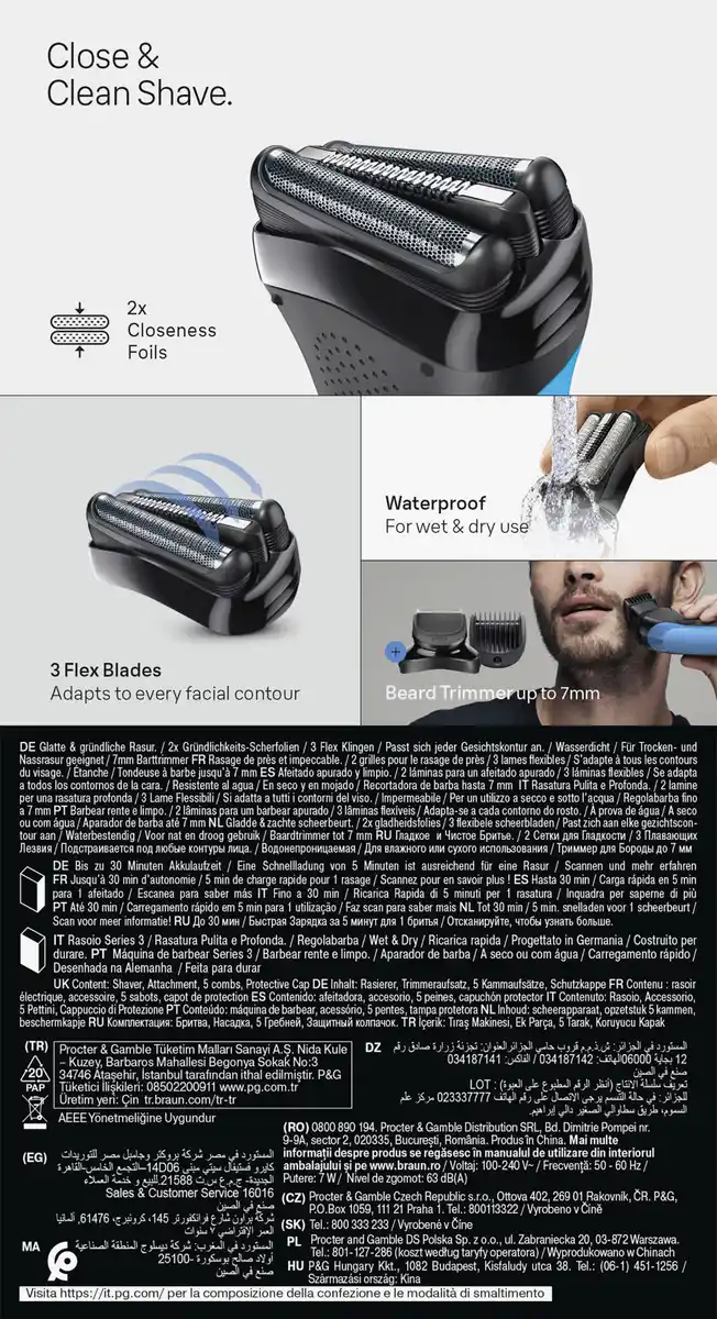 Bild 2 von Braun Series 3 Rasierer 310BT