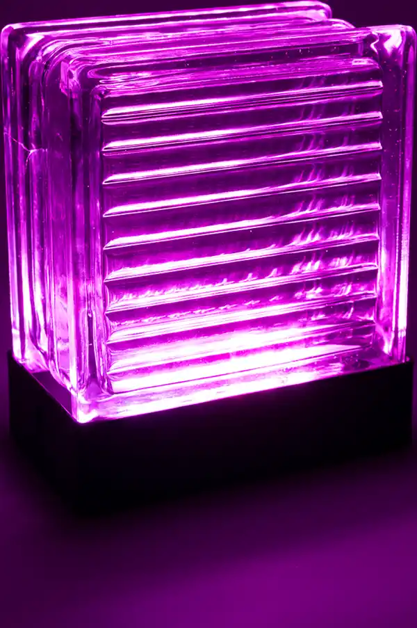 Bild 4 von IDEENWELT Glasblock-Tischleuchte