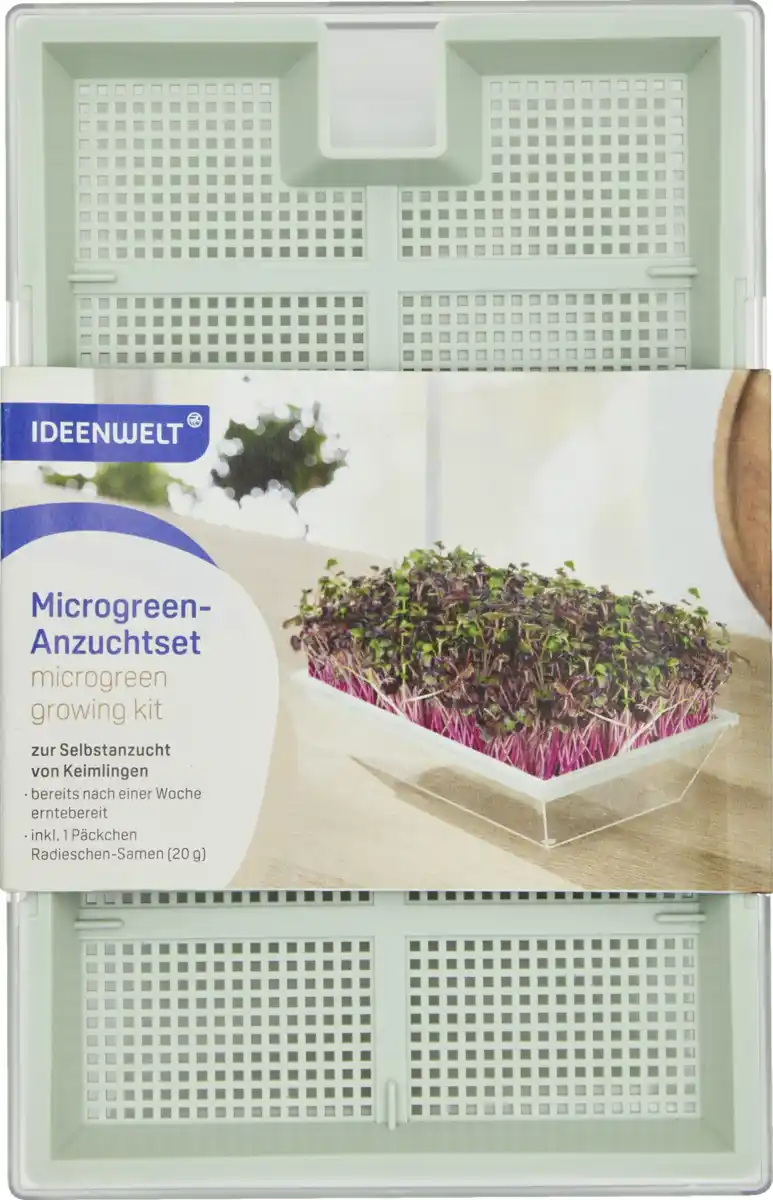Bild 1 von IDEENWELT Microgreen-Anzuchtset für Radieschen-Sprossen