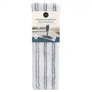HOME CREATION Microfaser-Bodenwischbezug, Weiß/Gestreift