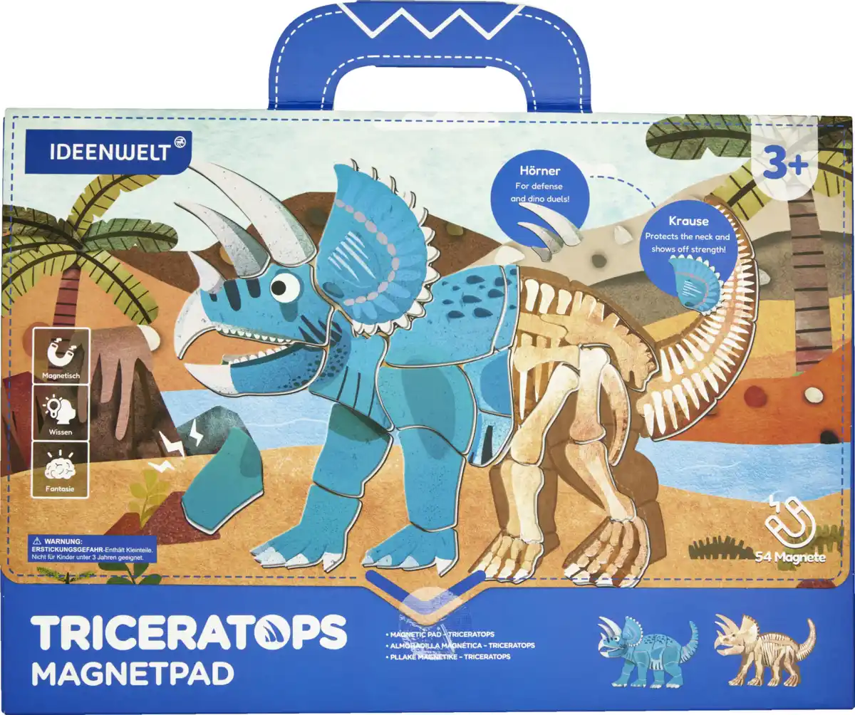 Bild 1 von IDEENWELT Magnetbuch Triceratops