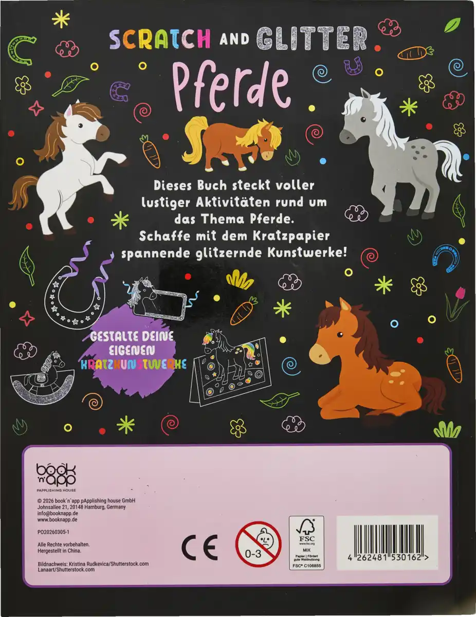 Bild 2 von IDEENWELT Glitzer-Kratzbuch Pferde