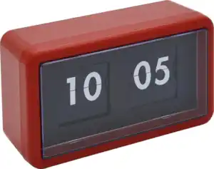 IDEENWELT Flip Tischuhr rot