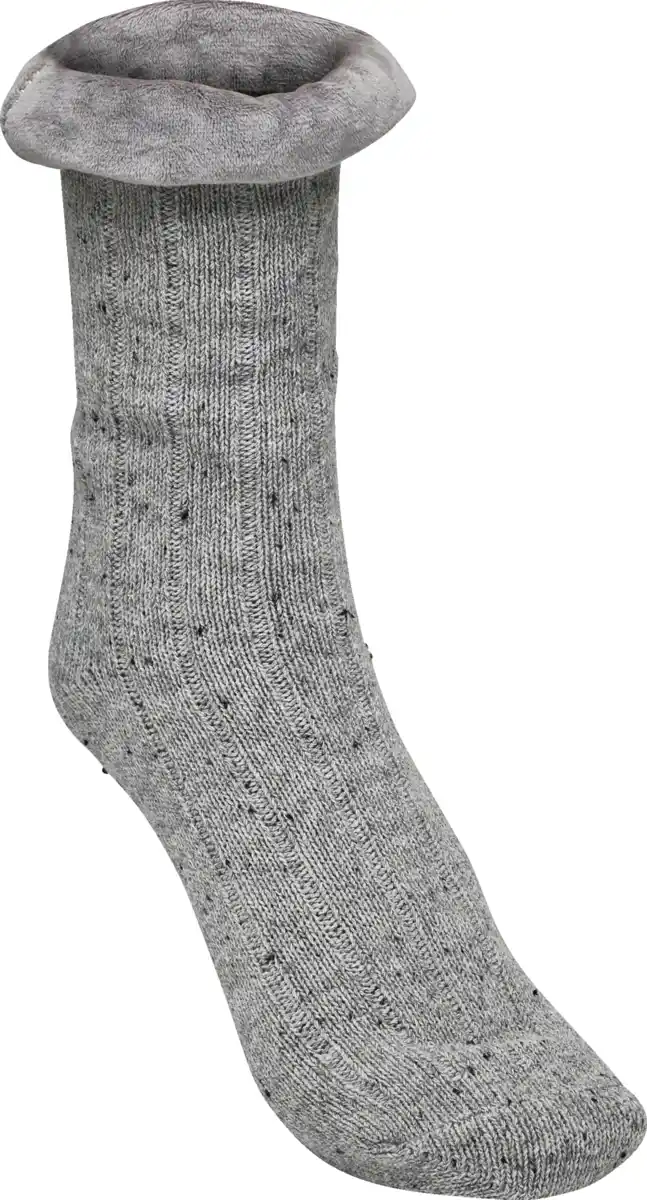 Bild 1 von IDEENWELT Kuschelsocken grau Größe 35/38