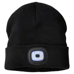 TOPCRAFT LED-Arbeitsmütze, Herren, Schwarz