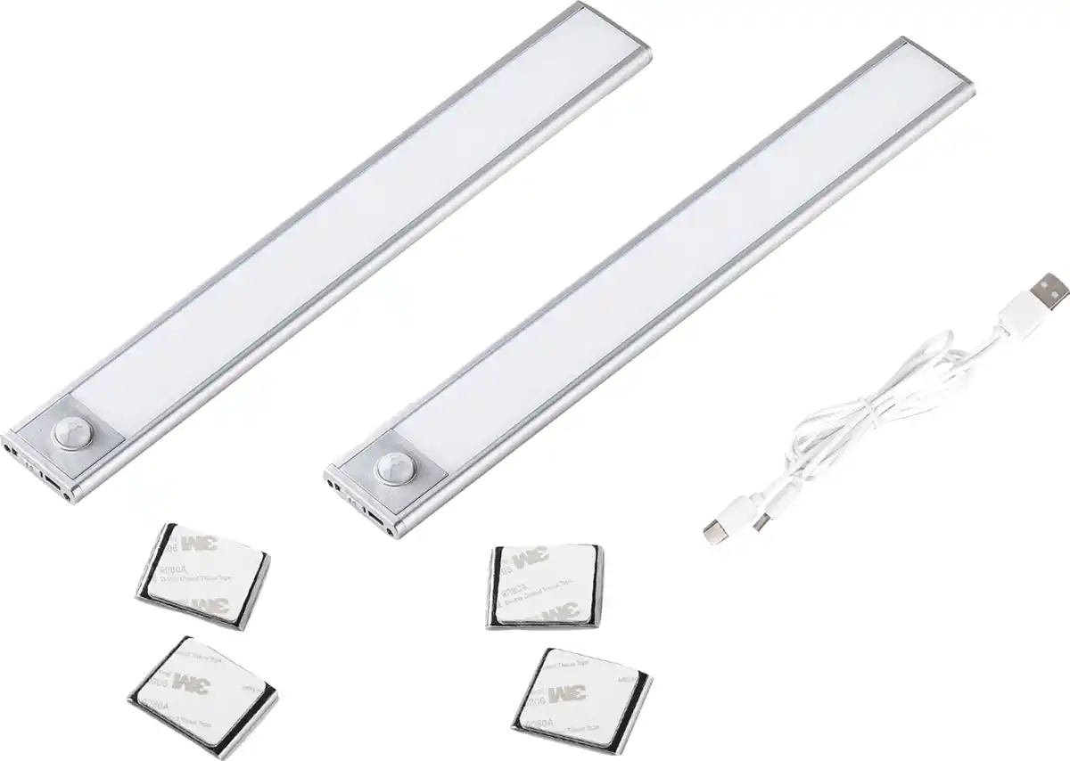 Bild 1 von IDEENWELT 2er Set Akku-Sensorleuchten