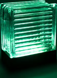 IDEENWELT Glasblock-Tischleuchte