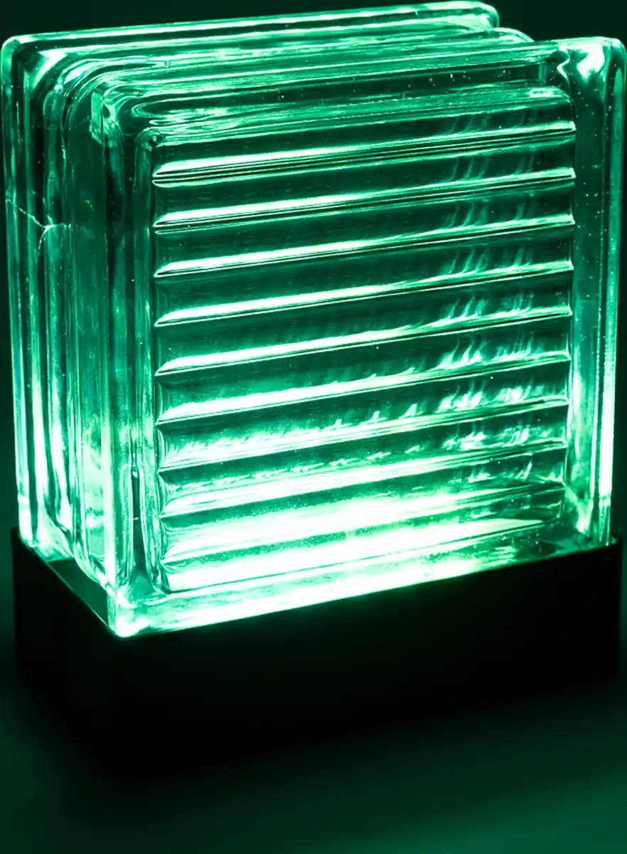 Bild 1 von IDEENWELT Glasblock-Tischleuchte