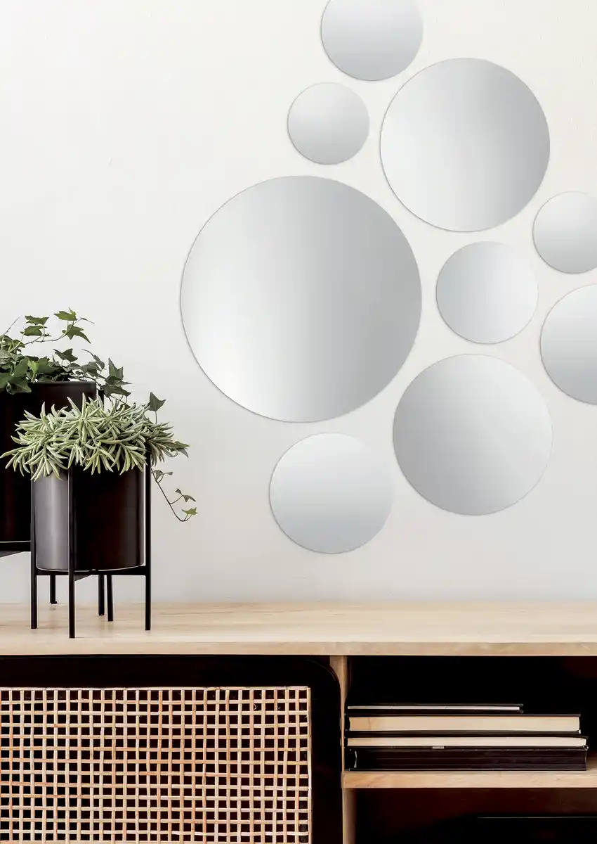 Bild 2 von IDEENWELT 9er Set Selbstklebende Spiegelsticker