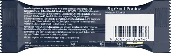 Bild 2 von WellMix Proteinriegel Double Chocolate Flavour, 45 g