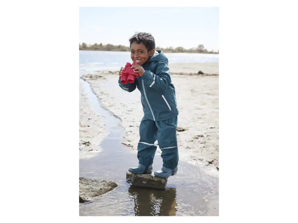 Bild 3 von lupilu® Kleinkinder Jungen Regenstiefel mit Licht und Warmfutter SEBS (Blau, 24/25)