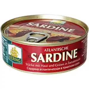 Atlantische Sardine - Stücke mit Haut und Gräten in Tomatens...