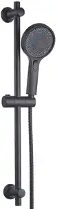 Primaster Brausestangenset Flavia 3 Strahlarten schwarz matt