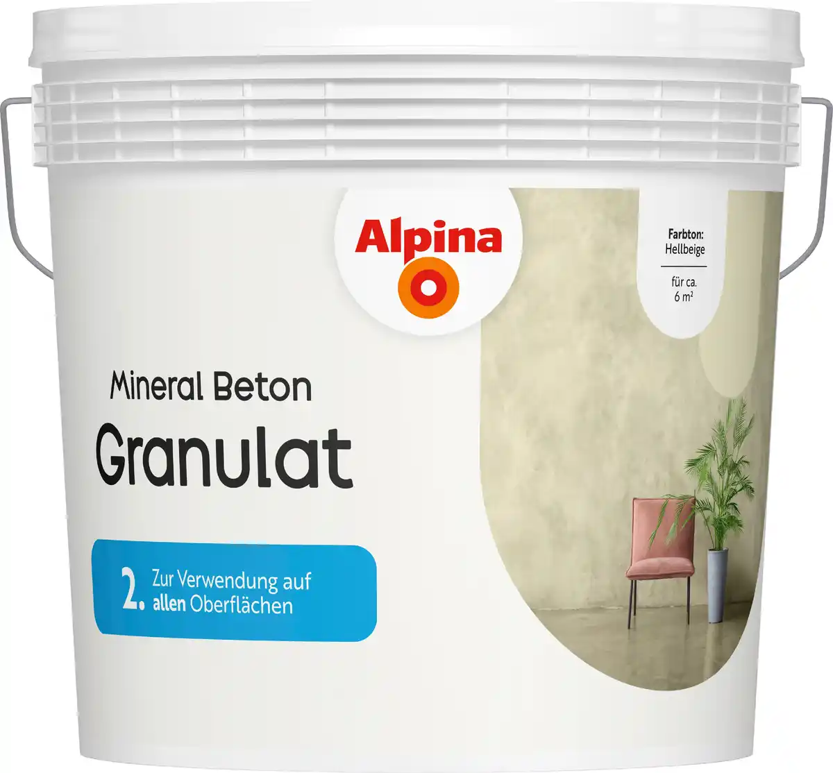 Bild 1 von Alpina Mineral Beton Granulat hellbeige 6 kg