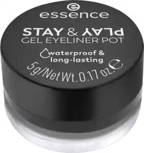 essence Gel Eyeliner Stay & Play Waterproof 01 Black, 5 g
