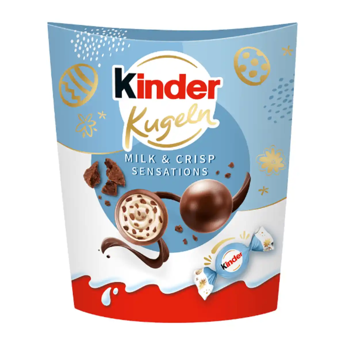 Bild 1 von FERRERO Kinder Kugeln Milk & Crisp 90g