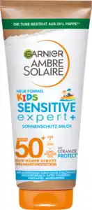 Garnier Ambre Solaire Sonnenmilch Kids sensitiv expert+, LSF 50+, 175 ml
