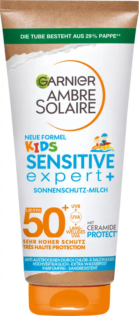 Bild 1 von Garnier Ambre Solaire Sonnenmilch Kids sensitiv expert+, LSF 50+, 175 ml