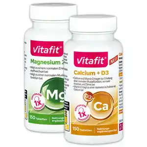 Vitafit Magnesium 250/ Calcium + D3 Tabletten