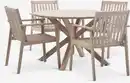 Bild 1 von FUGLSAND Ø120 + 4 RADSTED Stühle Hartholz
