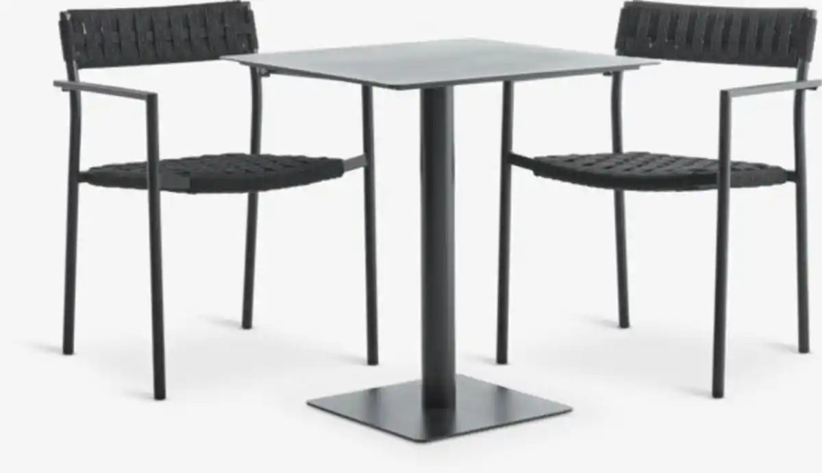 Bild 1 von KAPPRUET L65 Tisch + 2 TRILLEVALLEN Stühle schwarz