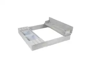 roba Sandkasten, aufklappbare Sitzbank + Spielwannen""