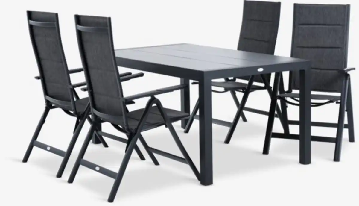 Bild 1 von HAGEN L160 Tisch + 4 MYSEN Stuhl grau