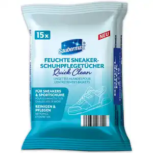 Saubermax Feuchte Schuhpflegetücher