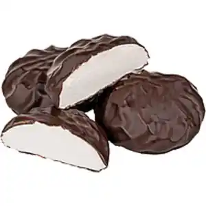 Schaumzuckerware mit Vanillegeschmack in Schokolade /lose