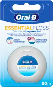 Oral-B Zahnseide Essential Floss ungewachst, 50 m