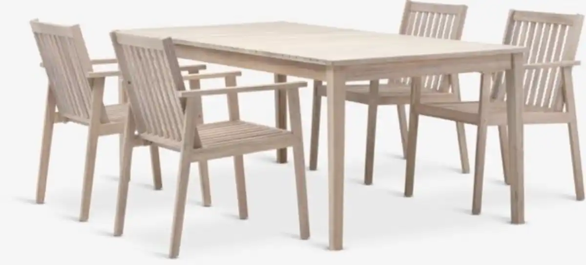 Bild 1 von KOLLEN L205 Tisch + 4 RADSTED Stühle Hartholz