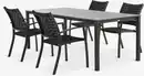 Bild 1 von LANGET L207 Tisch + 4 GLOMFJORD Stühle schwarz
