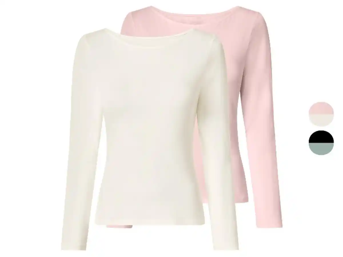 Bild 1 von esmara® Damen Langarmshirts, 2 Stück