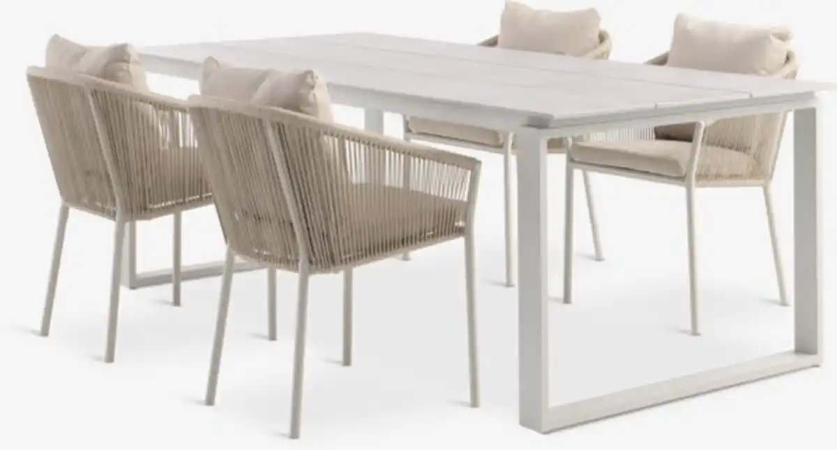 Bild 1 von SONNERUP L215 Tisch + 4 GILJA Stühle beige