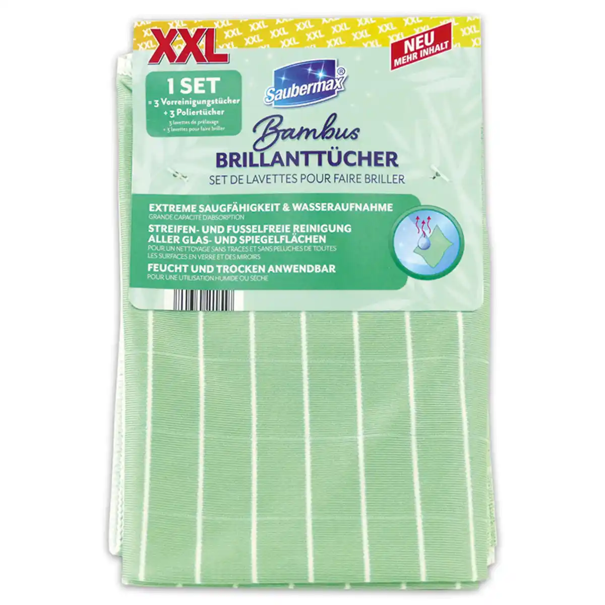 Bild 2 von Saubermax Brillanttücher / Glas- & Fenstertücher XXL