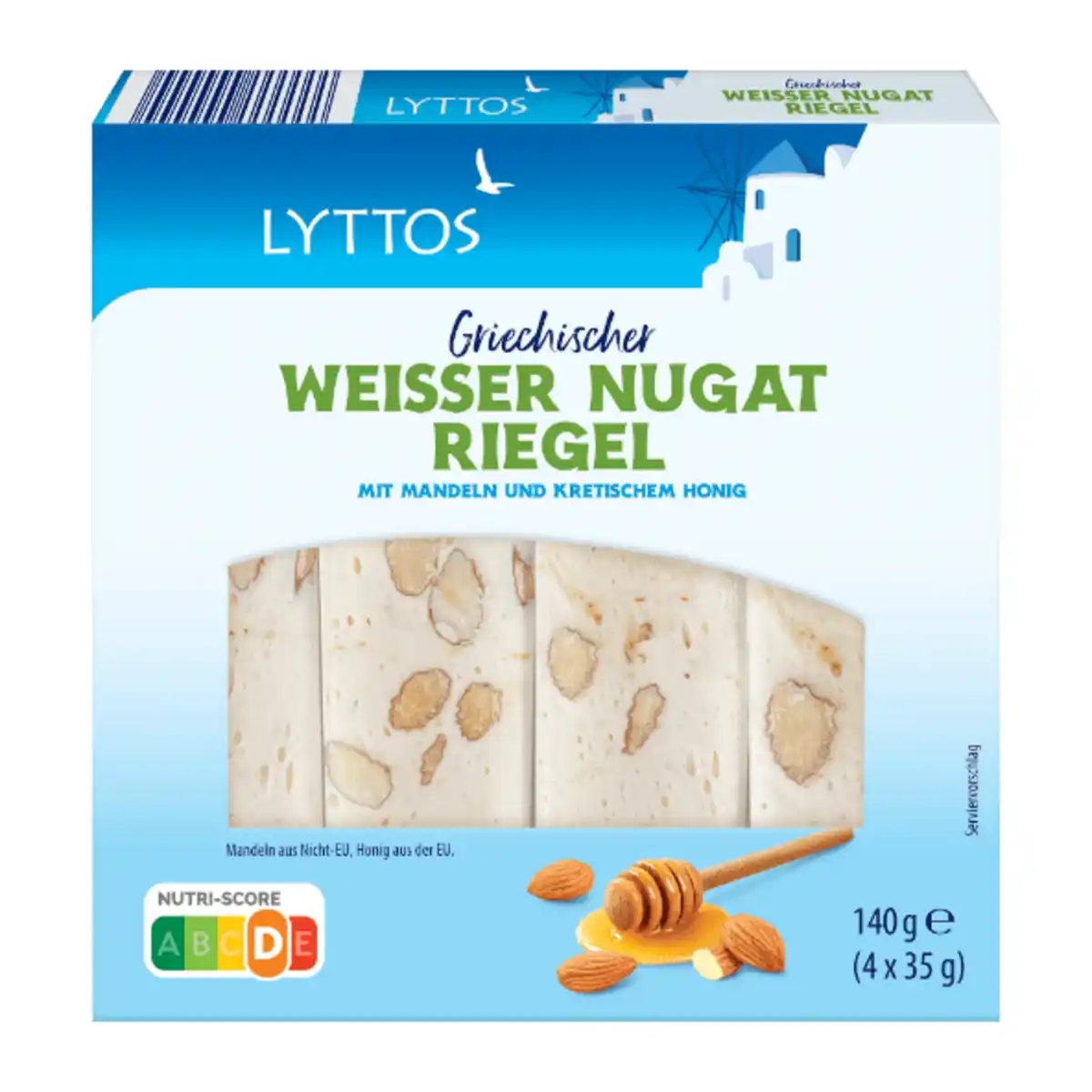 Bild 2 von LYTTOS Soft-Nougat-Riegel 35g